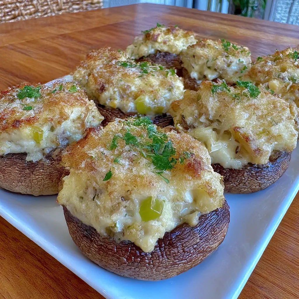 Best Christmas Stuffed Mushrooms