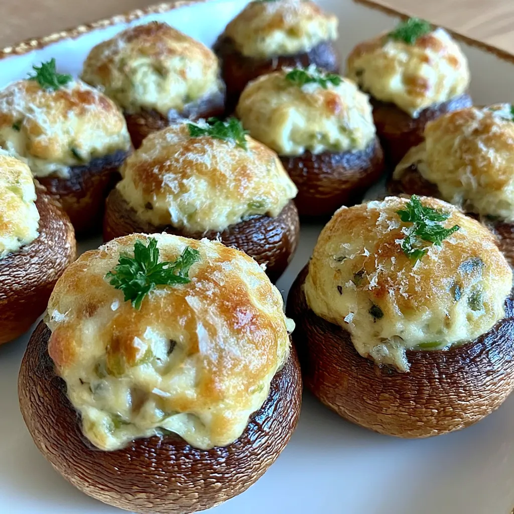 Best Christmas Stuffed Mushrooms