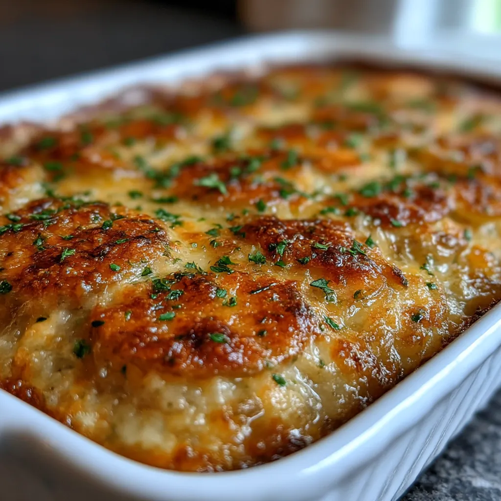 Cheesy French Onion Potato Bake