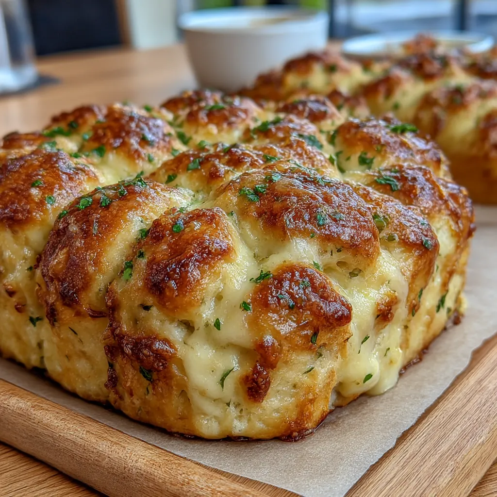 Cheesy Pull Apart Christmas Bread