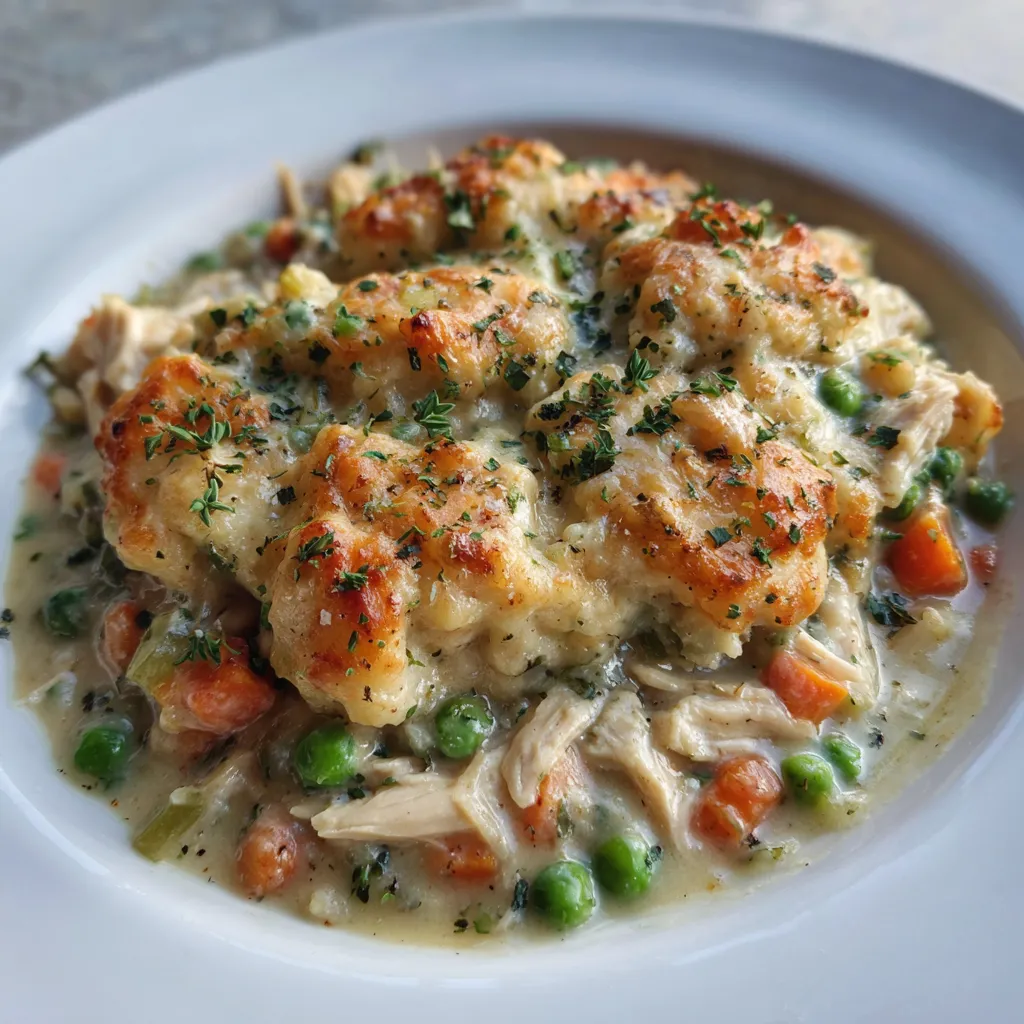 Crustless Chicken Pot Pie