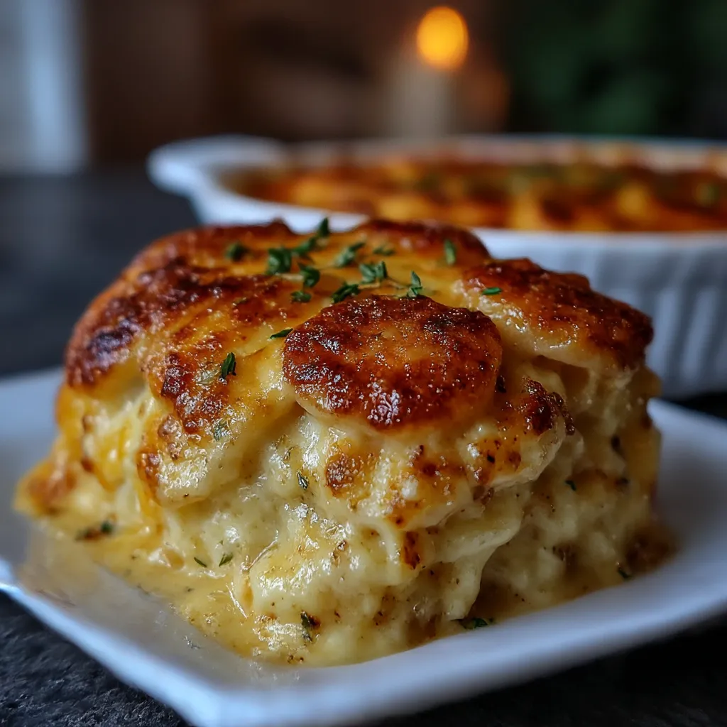 Golden Creamy Scalloped Potatoes