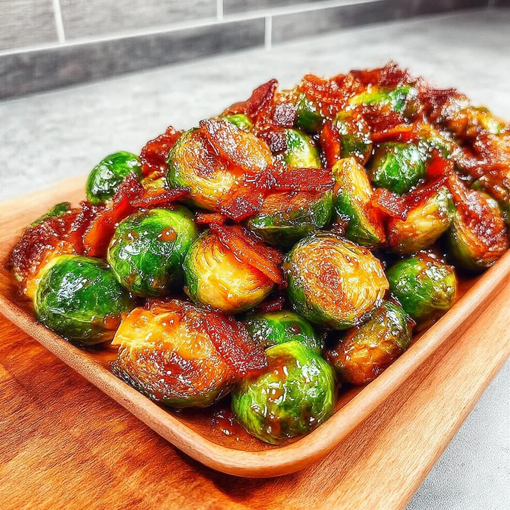 Maple Turkey Bacon Brussels Sprouts