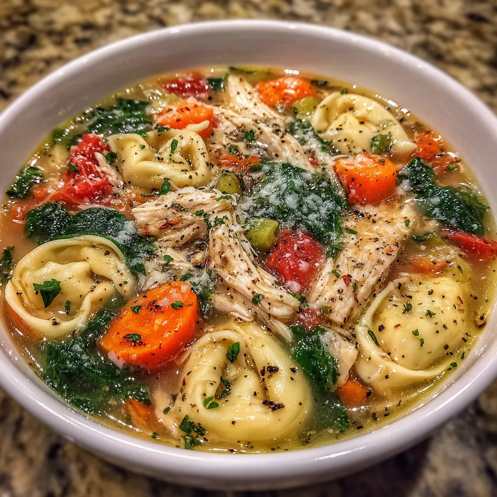 Chicken Tortellini Soup