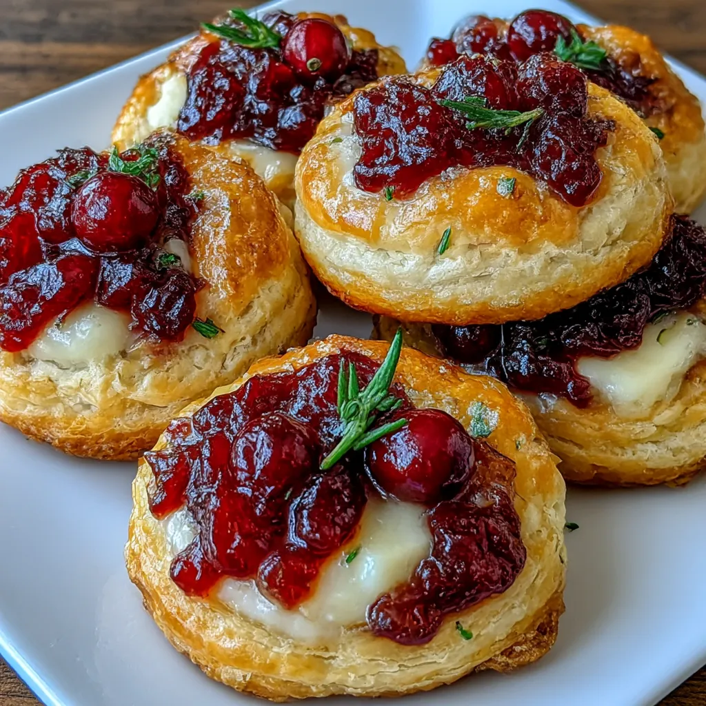 Mini Cranberry Brie Bites