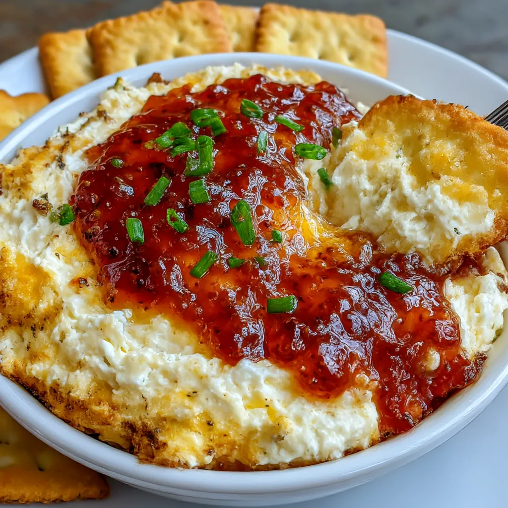 Quick Pepper Jelly Cream Cheese Appetizer Dip and Bites