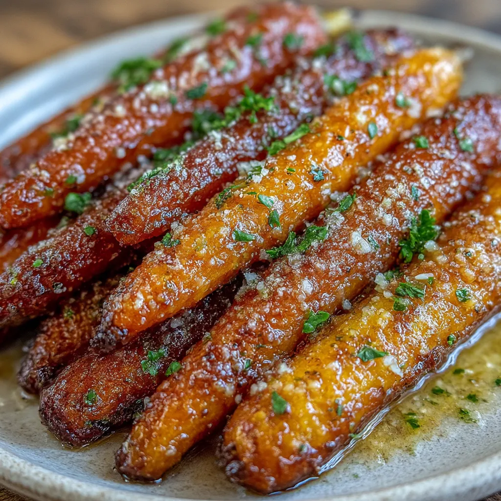 Roasted Garlic and Parmesan Carrots