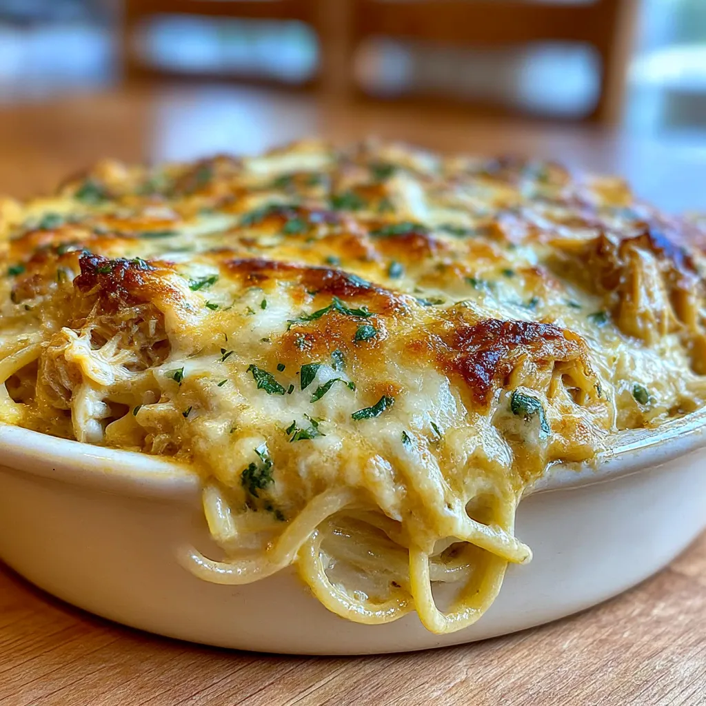 Creamy Southern Spaghetti Bake