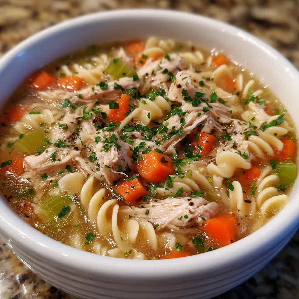 Slow Cooker Chicken Noodle Soup