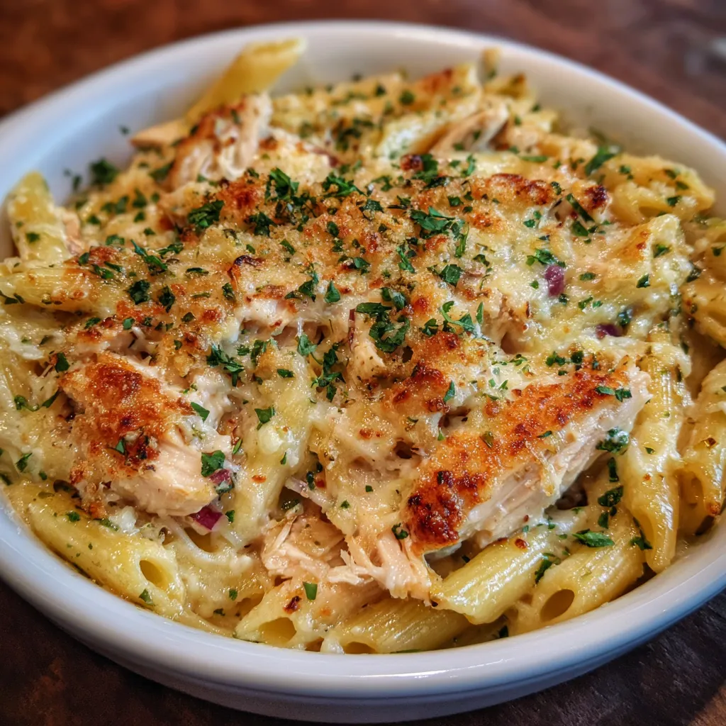 Garlic Parmesan Pasta Bake