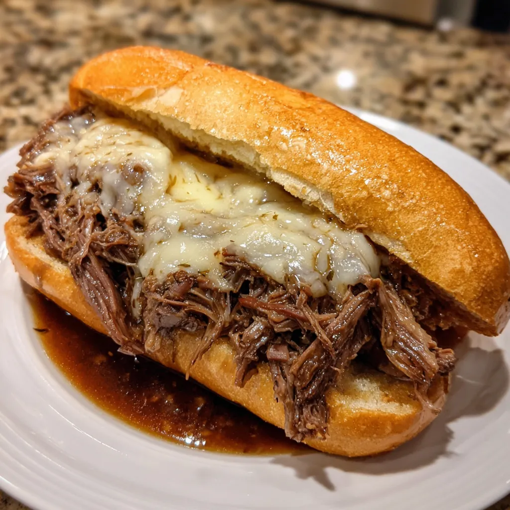 Crock Pot French Dip Sandwiches