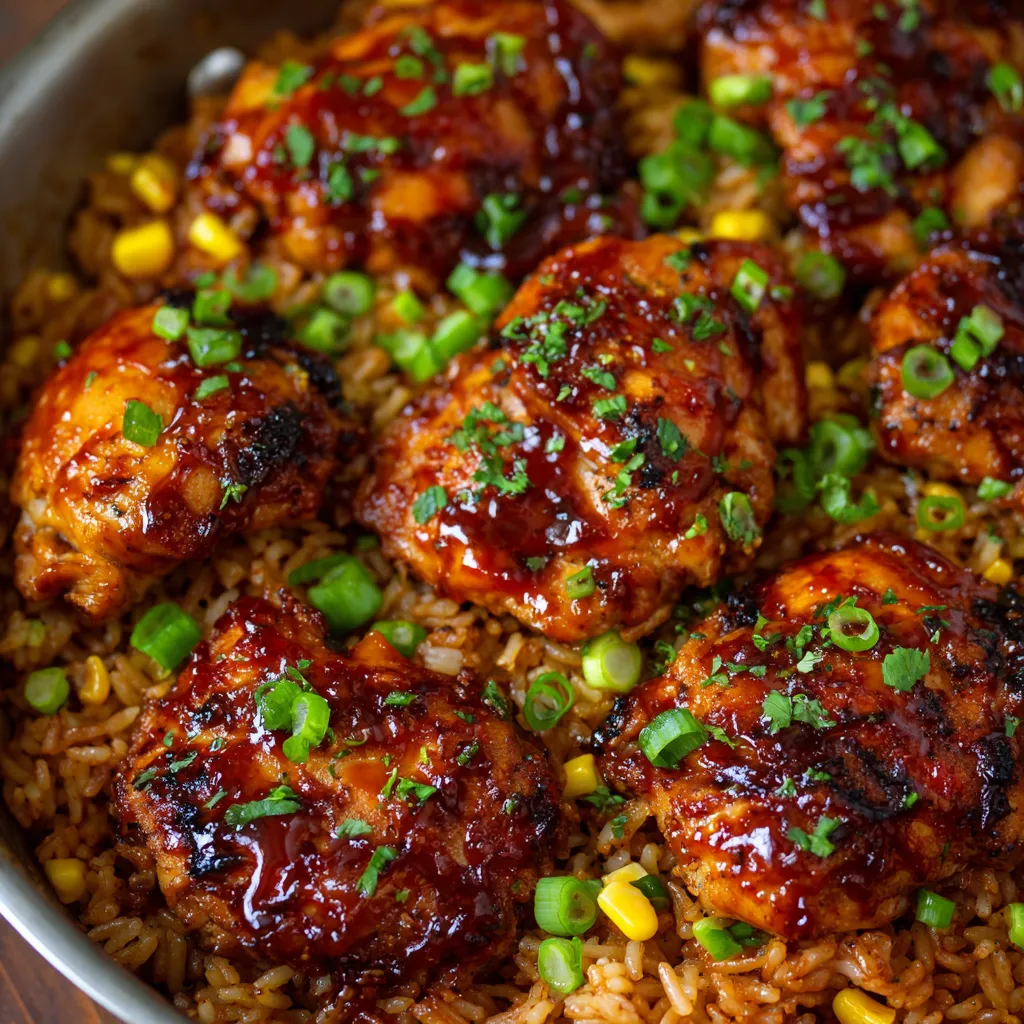 Honey BBQ Chicken Rice