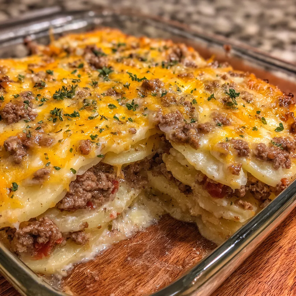 Beef and Potatoes Casserole
