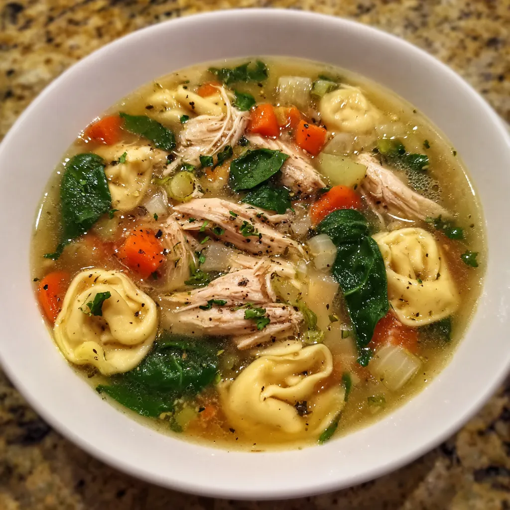 Chicken Tortellini Soup