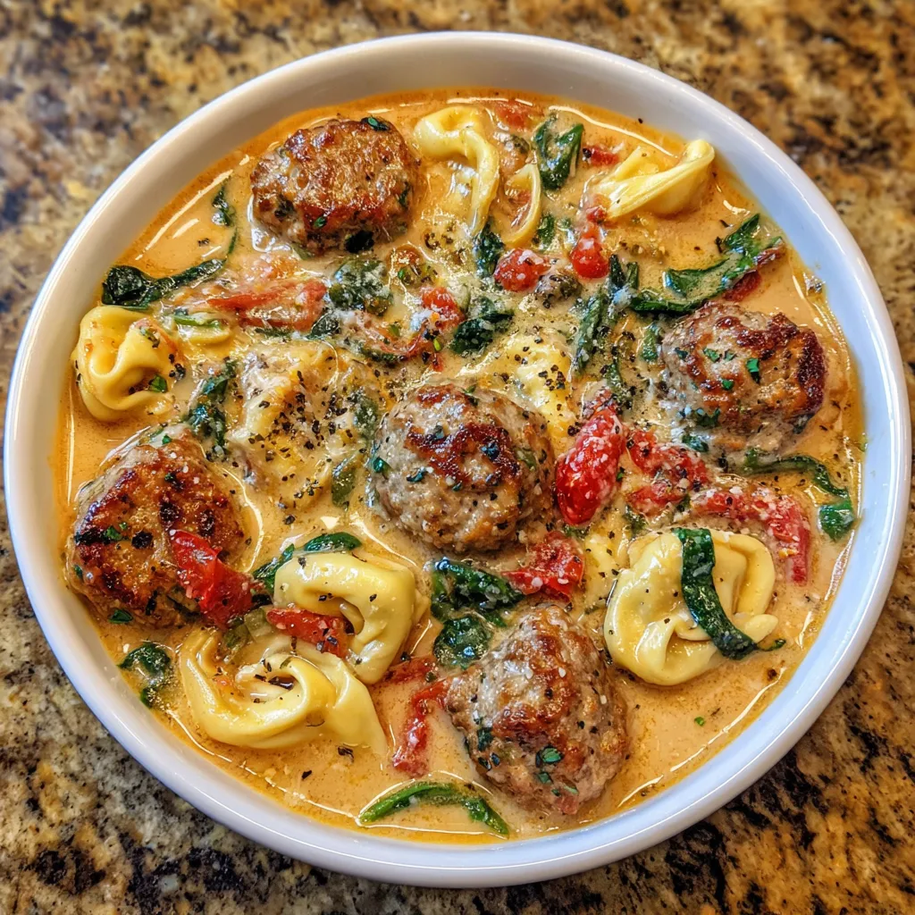 Creamy Italian Meatball Soup
