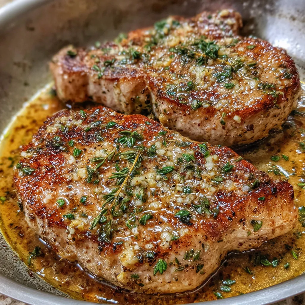 Garlic Butter Turkey Chops