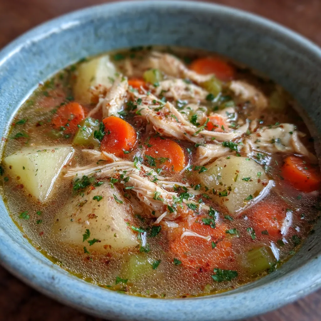 Comforting Chicken Soup with Potatoes