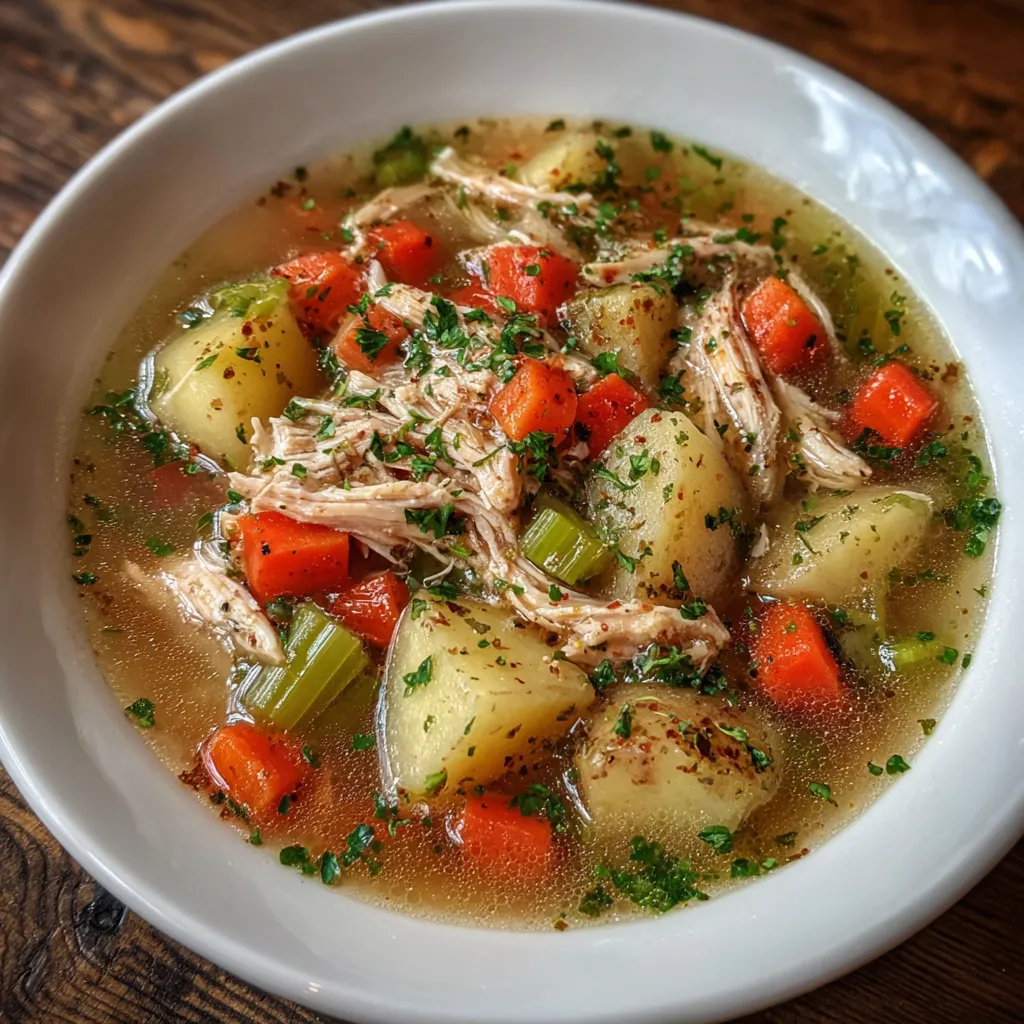 Comforting Chicken Soup with Potatoes