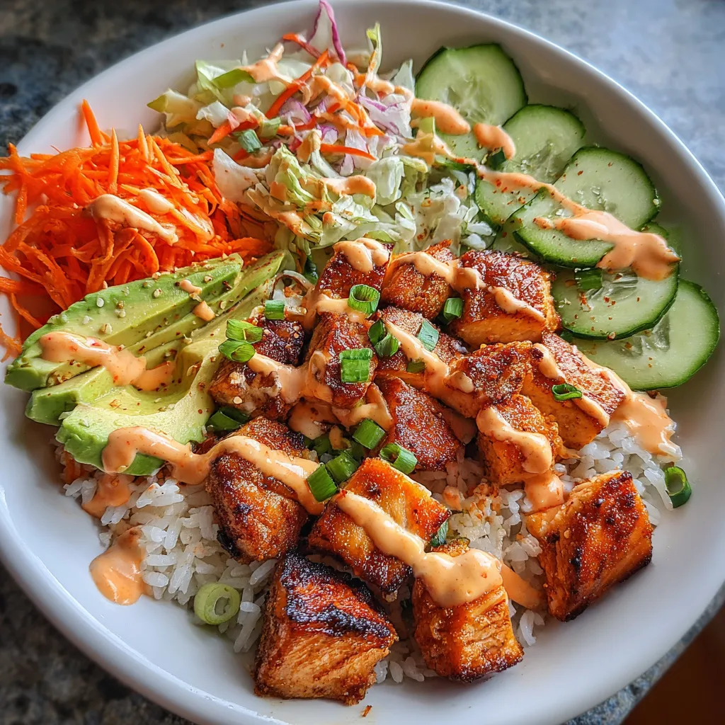 Bang Bang Salmon Bites Bowls