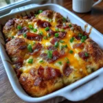 Christmas Morning Turkey Bacon, Egg and Cheese Bake