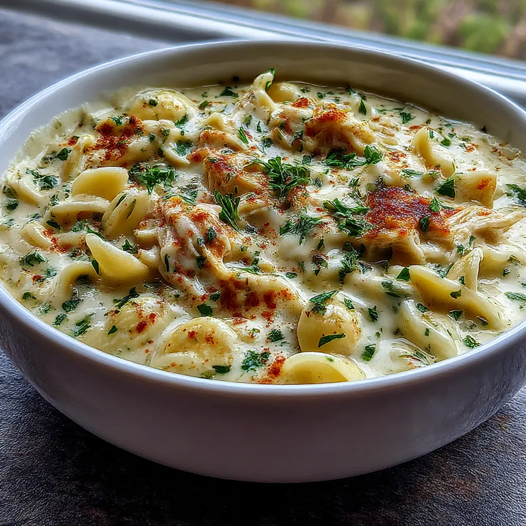 Creamy Chicken Alfredo Soup