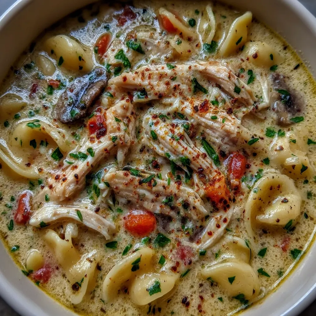 Creamy Chicken Alfredo Soup