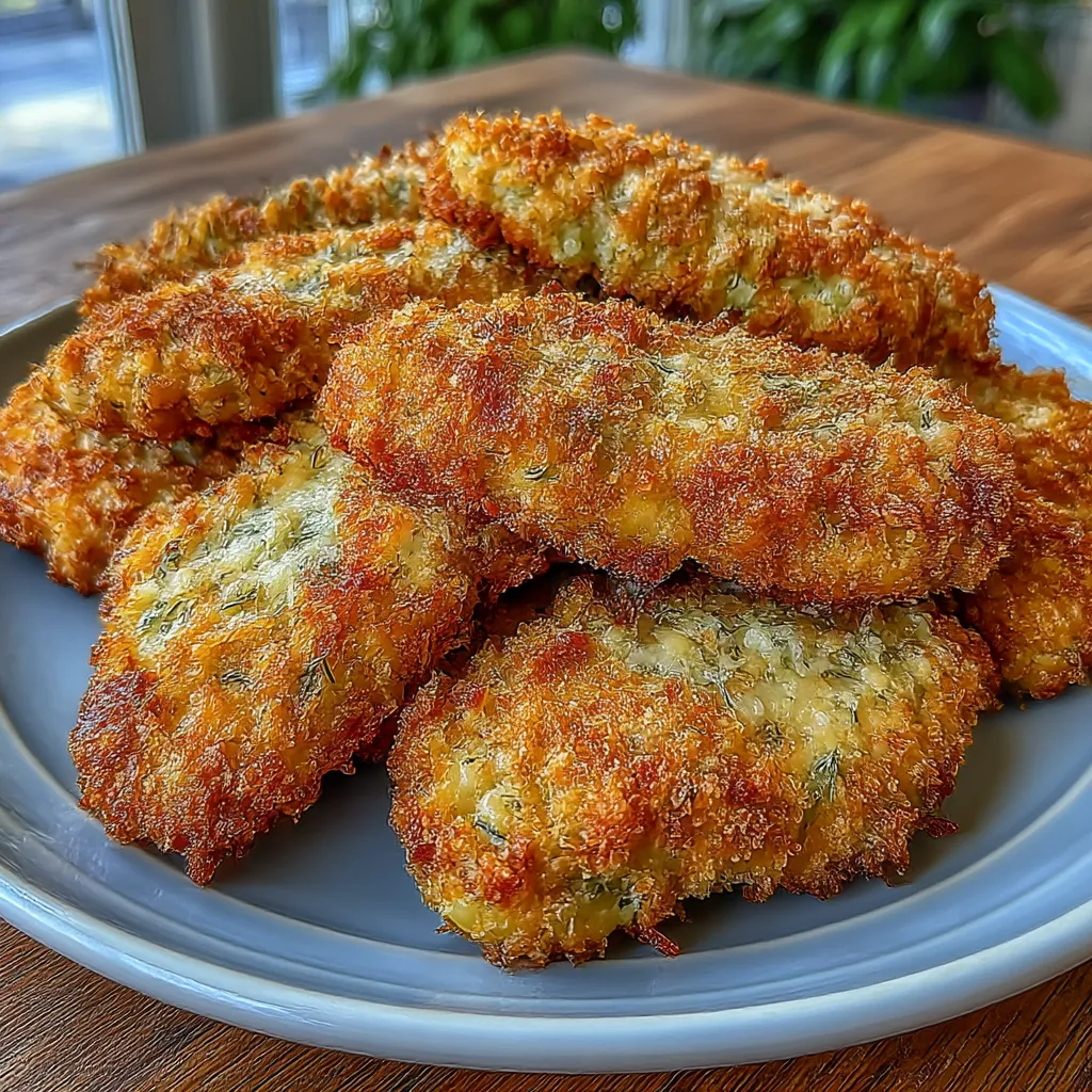 Crispy Dill Pickle Parmesan Chicken