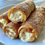 Crispy Keto Cinnamon Cream Cheese Roll Ups
