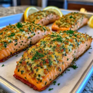 Crispy Parmesan Salmon Bake