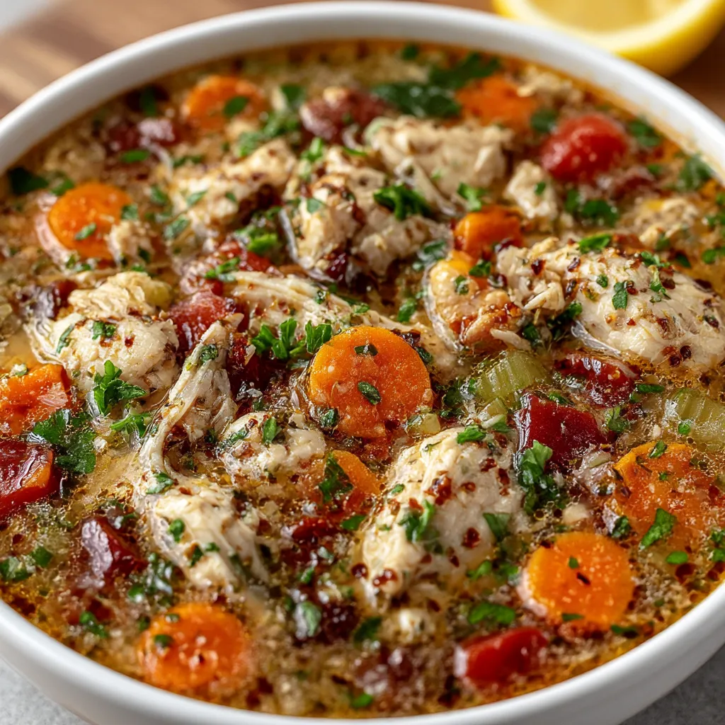 Crock Pot Italian Chicken Soup