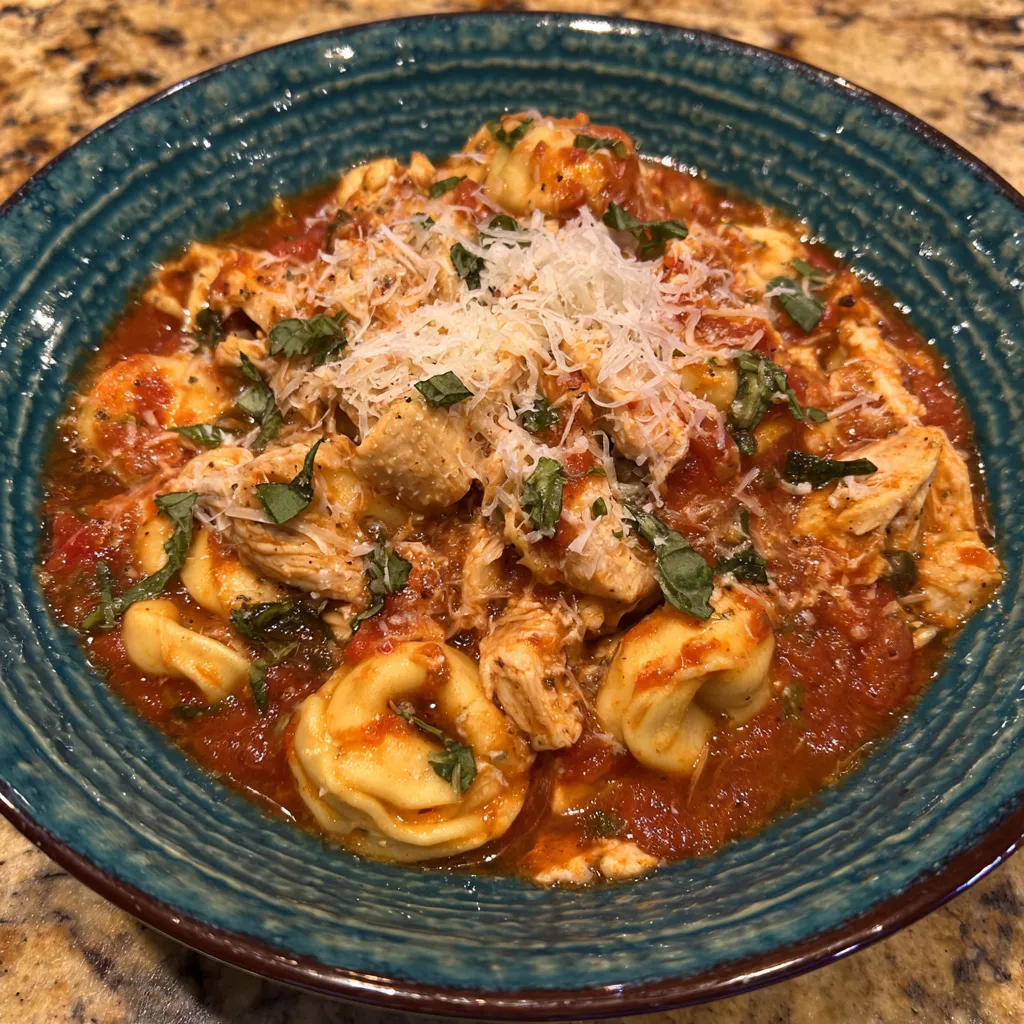 CrockPot Chicken Tortellini
