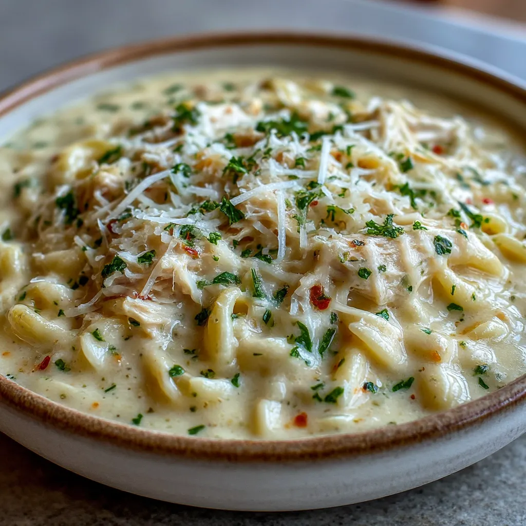 Crockpot Chicken Alfredo Soup