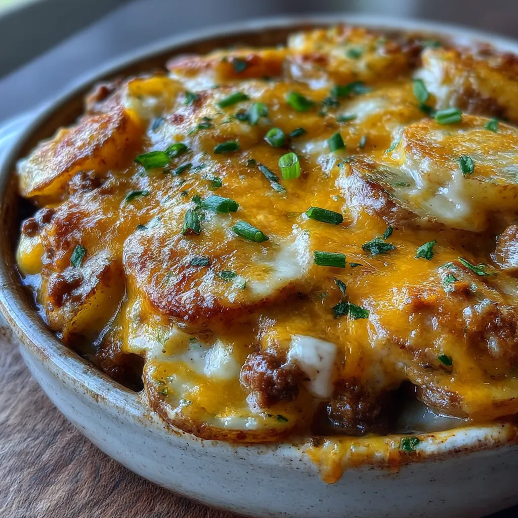 Crockpot Hamburger Potato Casserole
