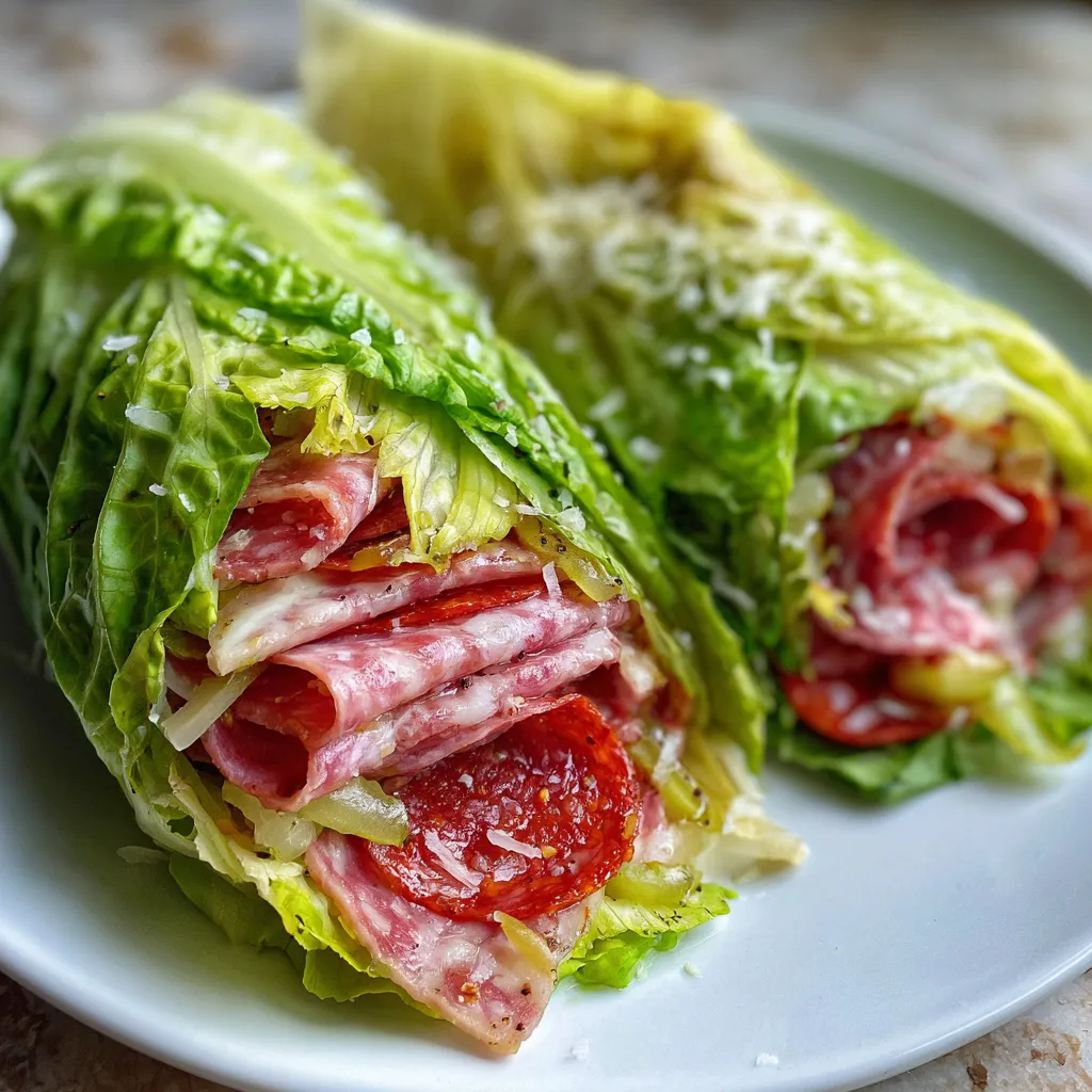 Easy Keto Italian Lettuce Wrap