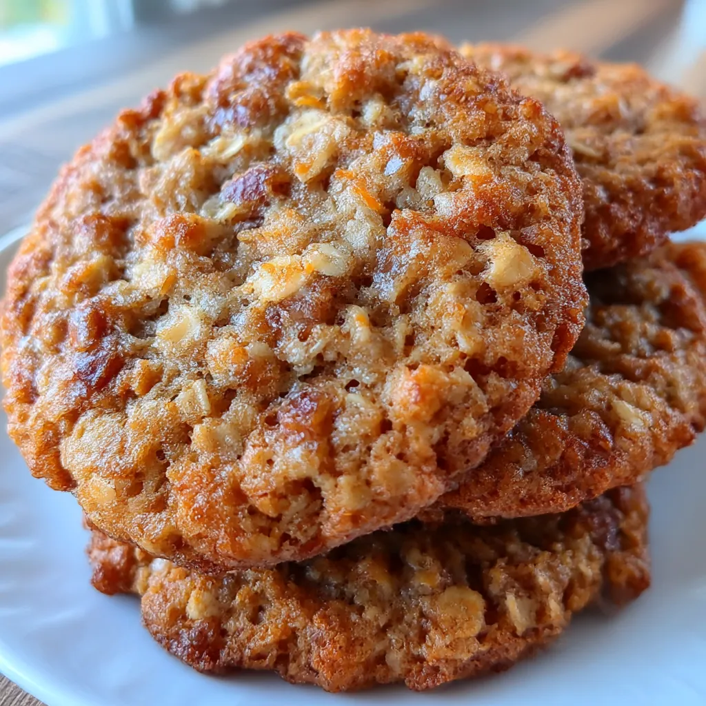 Healthy Carrot Cake Oatmeal Cookies