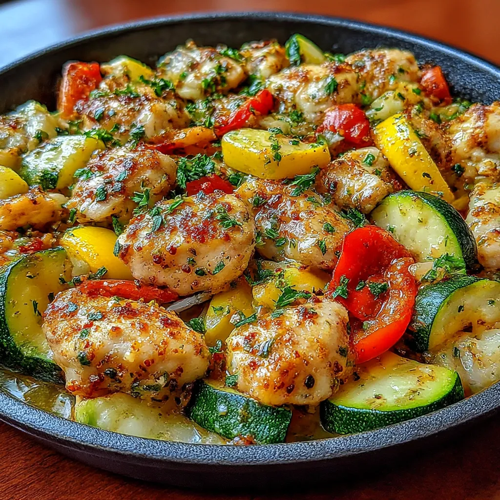 Healthy Chicken and Vegetables Skillet