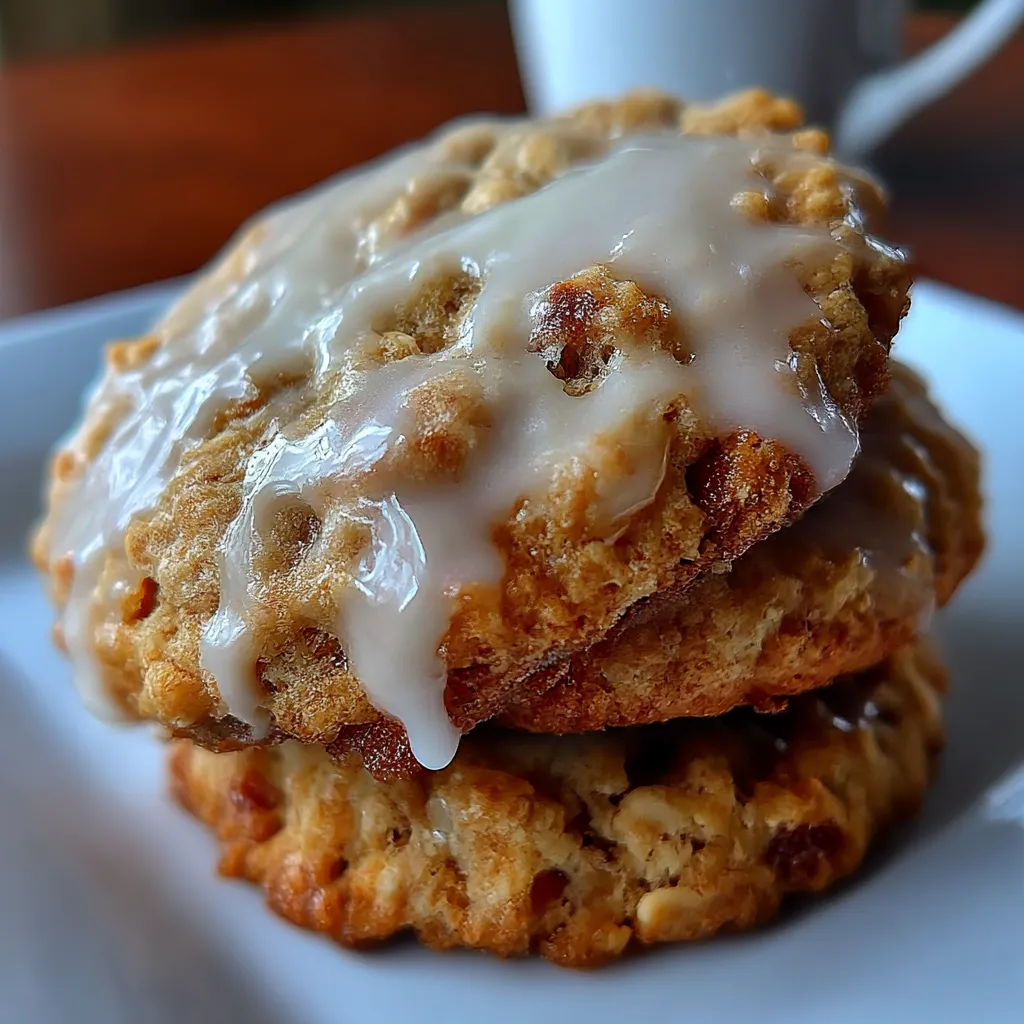 Iced Oatmeal Cookies