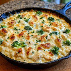Keto Chicken Alfredo Casserole