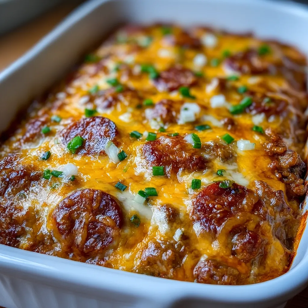 Keto Chili Dog Casserole