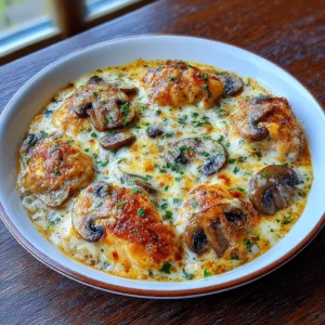 Keto Garlic Mushroom Chicken Casserole