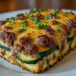 Low-Carb Ground Beef Zucchini Bake