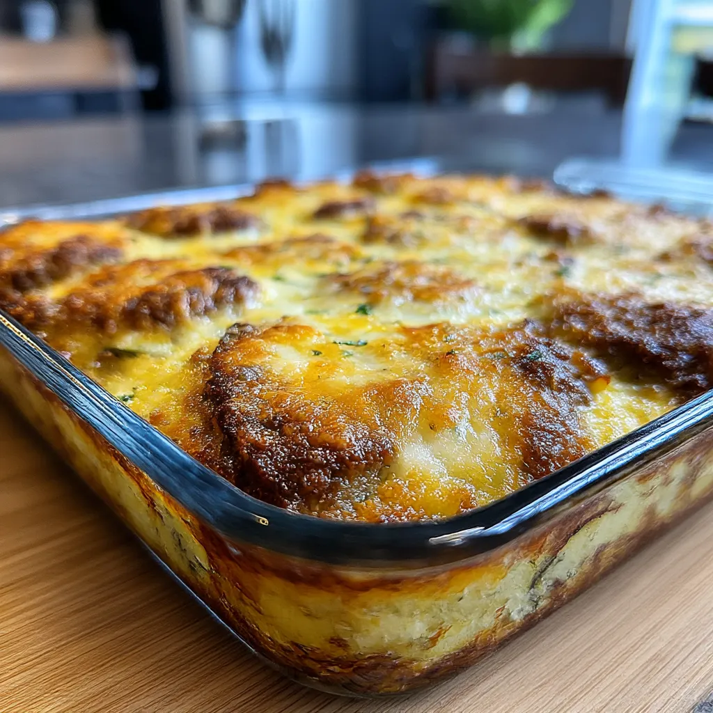 Low-Carb Ground Beef Zucchini Bake