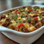 Low Carb Philly Cheesesteak Casserole