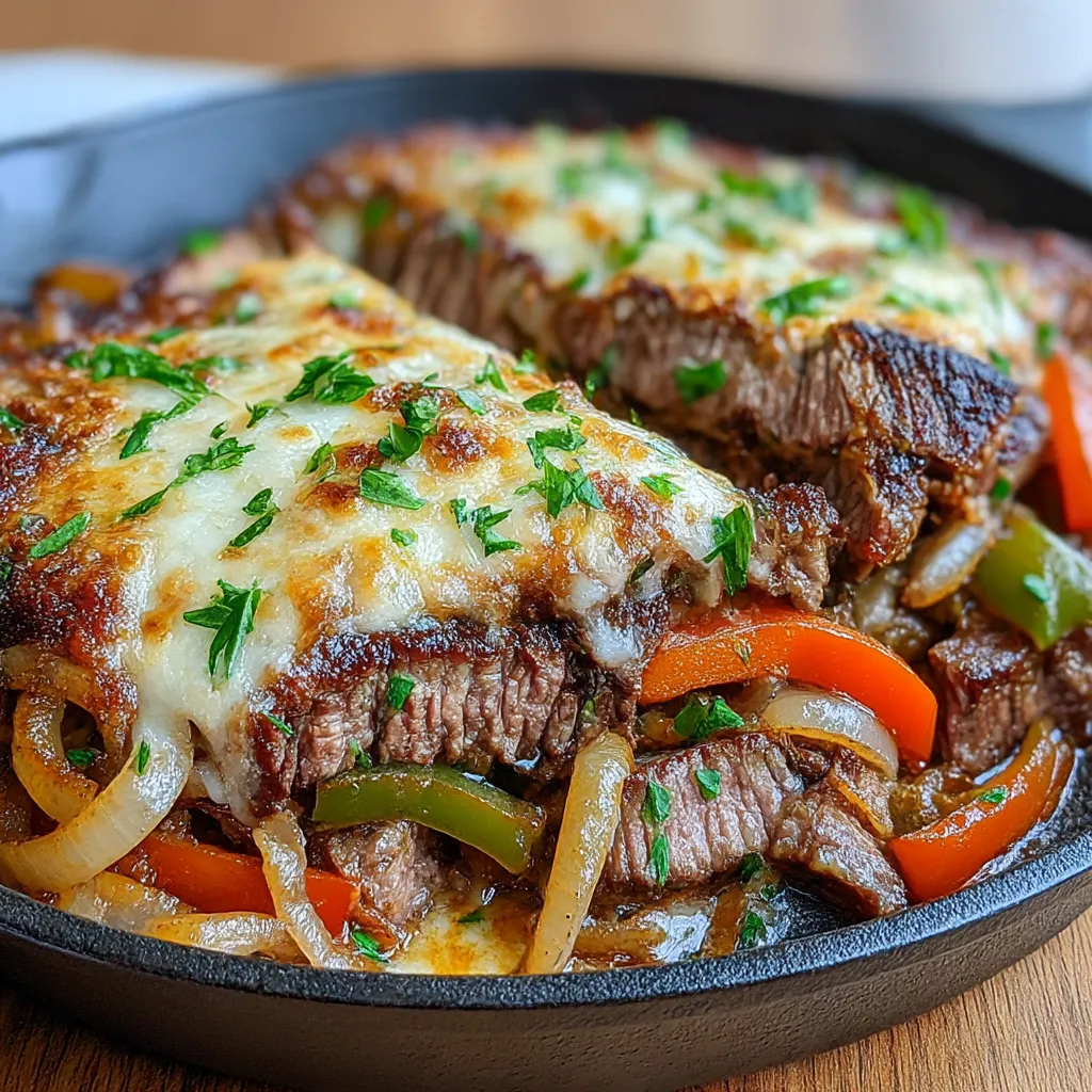 Low Carb Philly Cheesesteak Casserole