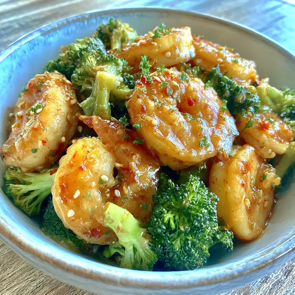 Low Carb Shrimp and Broccoli