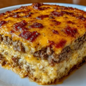 Low-Carb Turkey Bacon Cheeseburger Casserole
