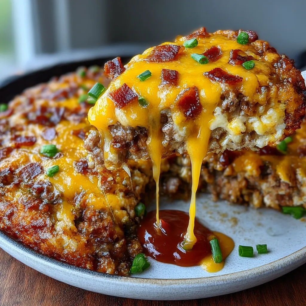 Low-Carb Turkey Bacon Cheeseburger Casserole
