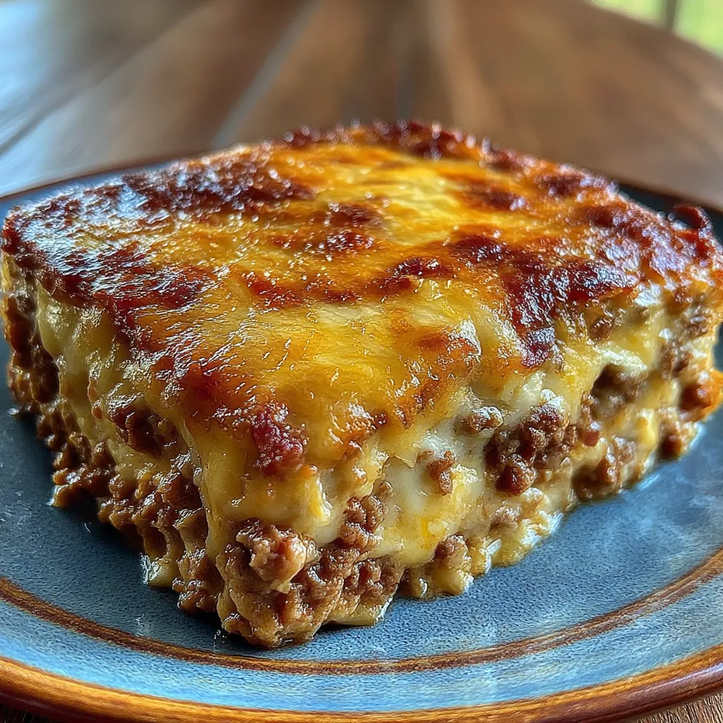 Low-Carb Turkey Bacon Cheeseburger Casserole