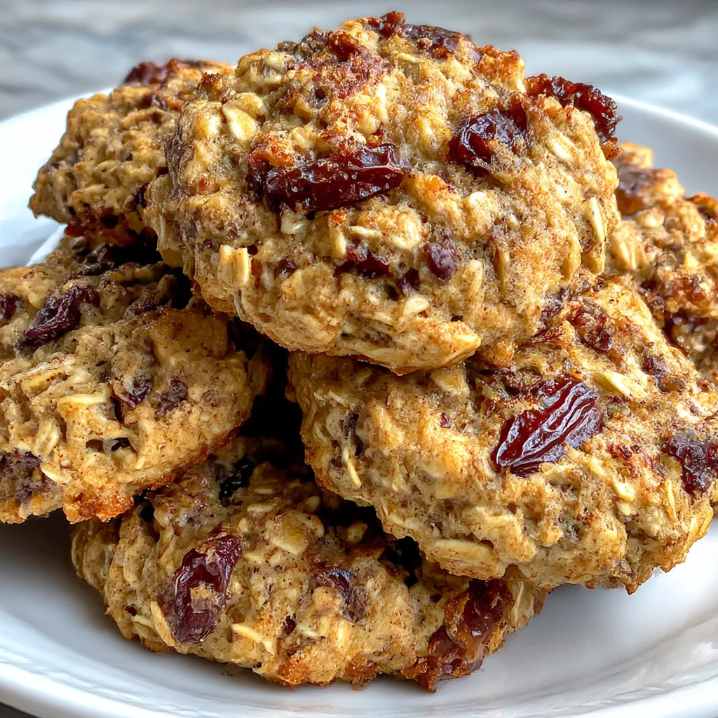 Low Sugar Applesauce Oatmeal Cookies