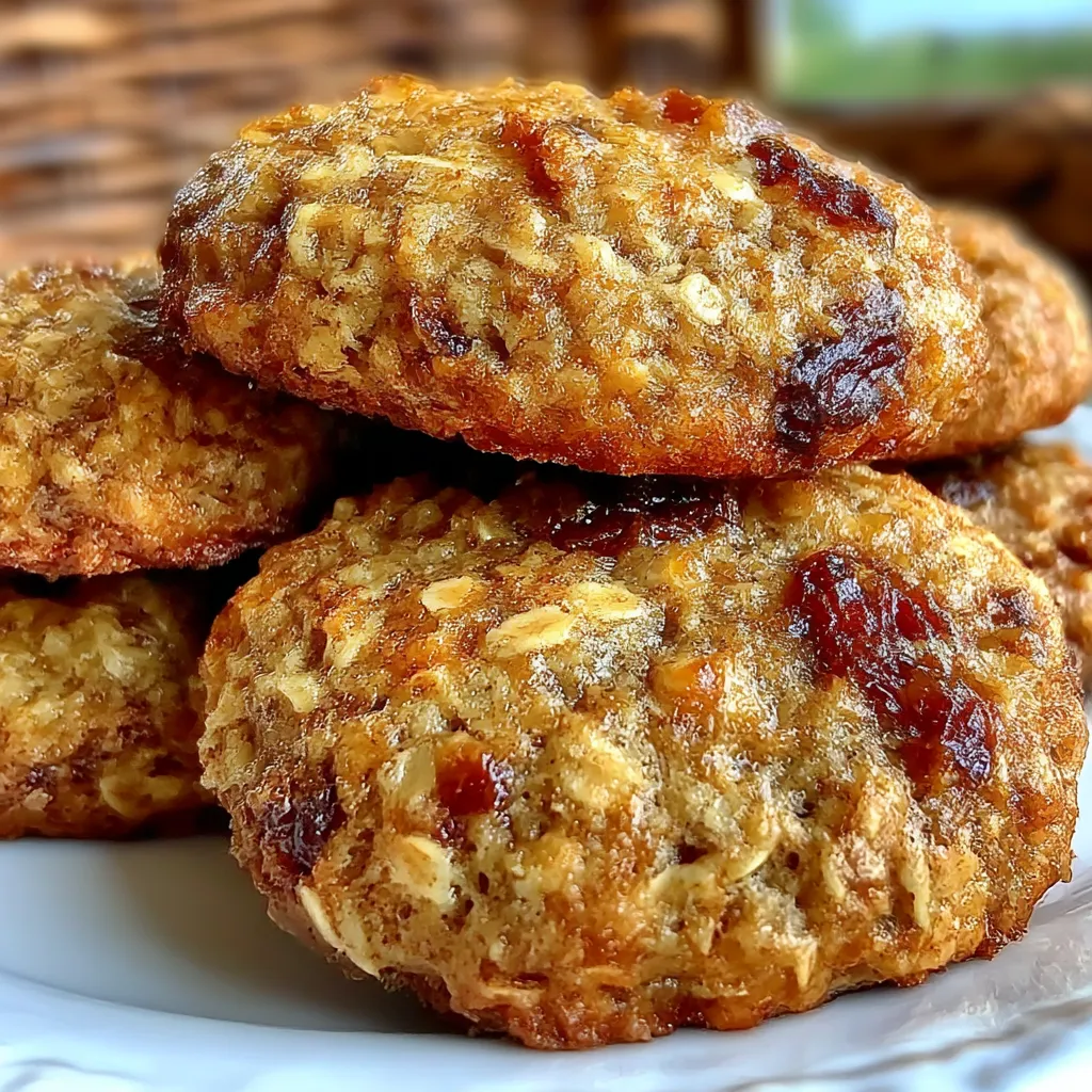 Low Sugar Applesauce Oatmeal Cookies